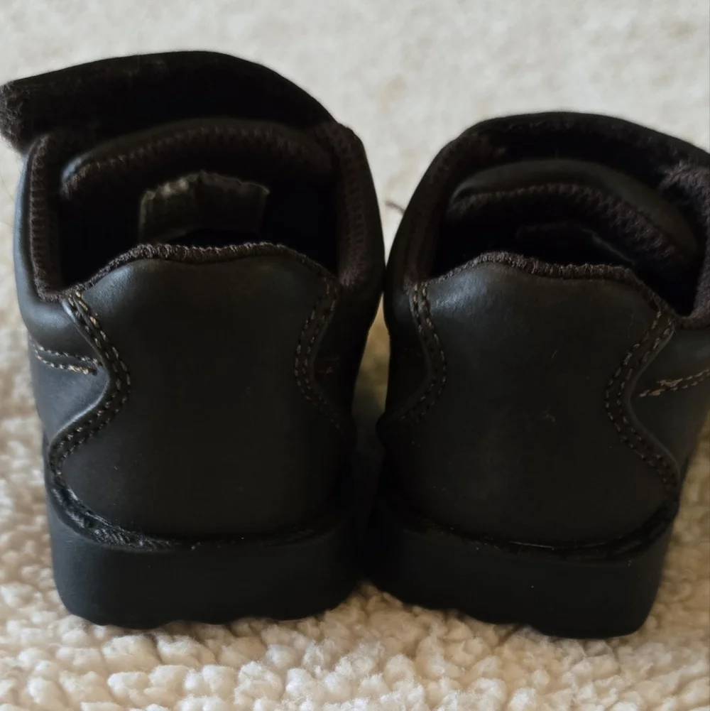 Smart Fit Baby Boy Dress Shoes Dark Brown Velcro Closure Casual Shoes Size 3